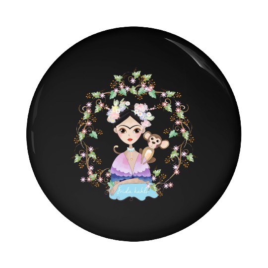 Frida Kahlo girl's Pin Buttons