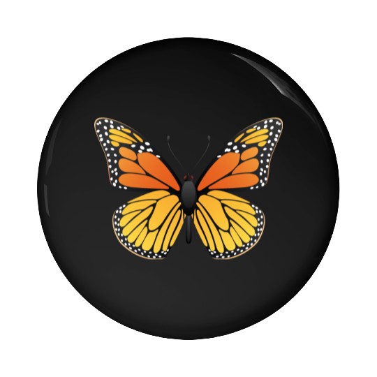Monarch butterfly Pin Buttons