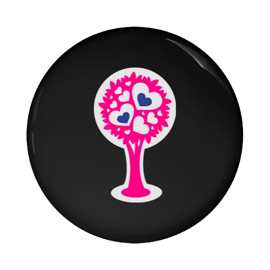 Heart Tree Pin Buttons