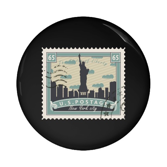 Countries Flags new york Pin Buttons