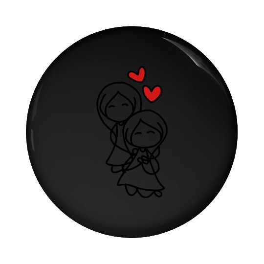 gay couple Pin Buttons