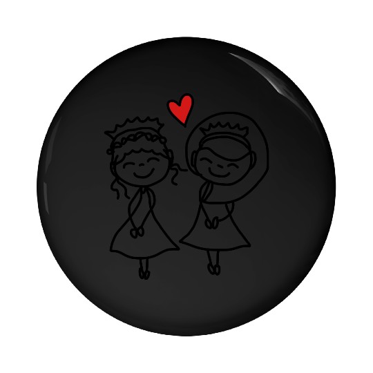 gay couple Pin Buttons