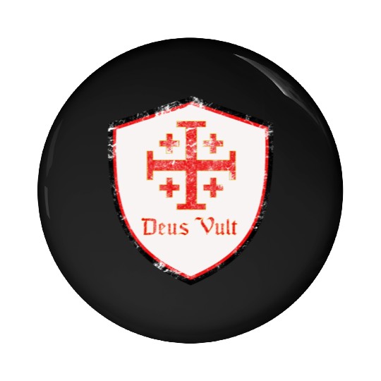 Deus Vult Pin Buttons
