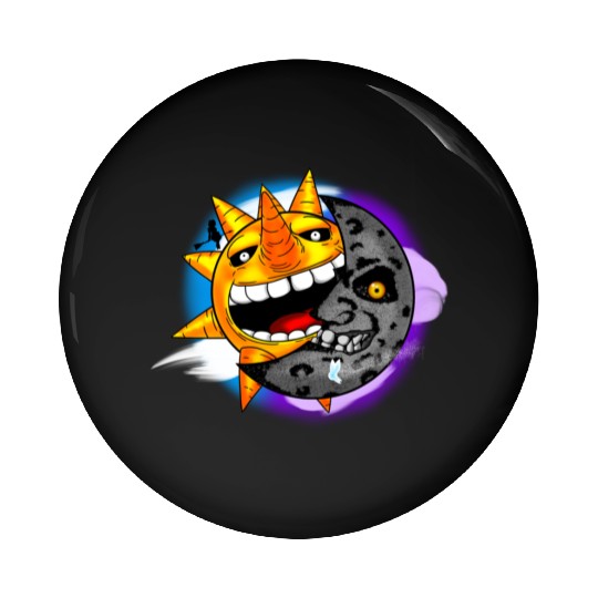 Sun & Moon Pin Buttons