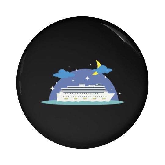cruise ship Pin Buttons