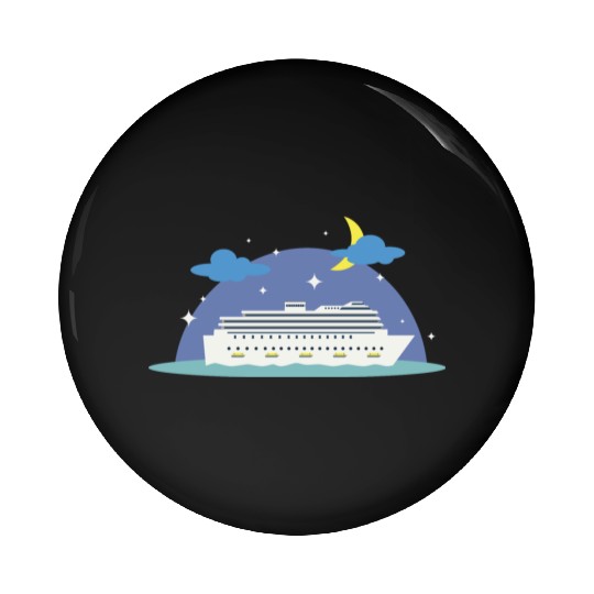 cruise ship Pin Buttons