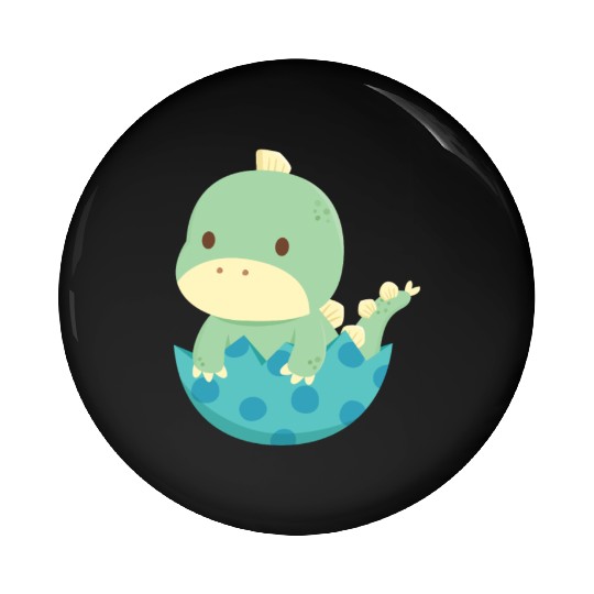 Baby Dino Hatch Newborn Pin Buttons