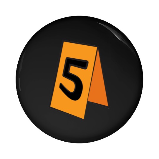 crime scene number Pin Buttons