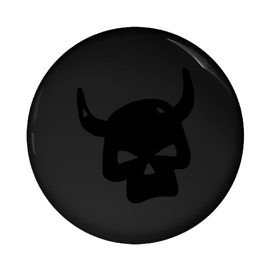 Punk Skull Horns Devil Pin Buttons