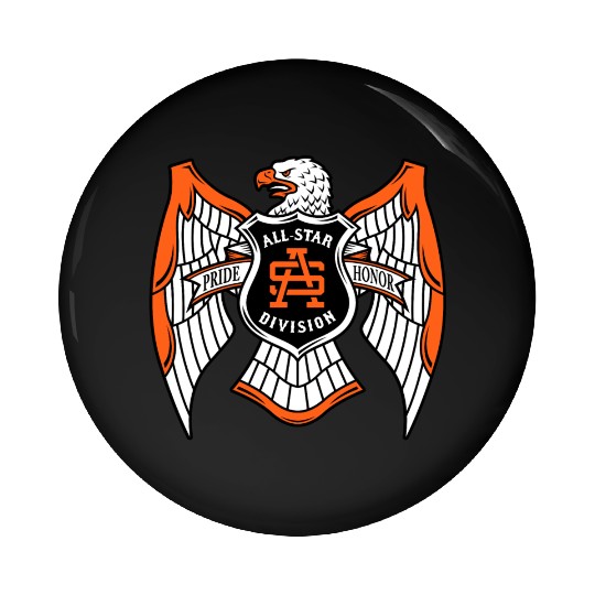 hawk crest mma Pin Buttons