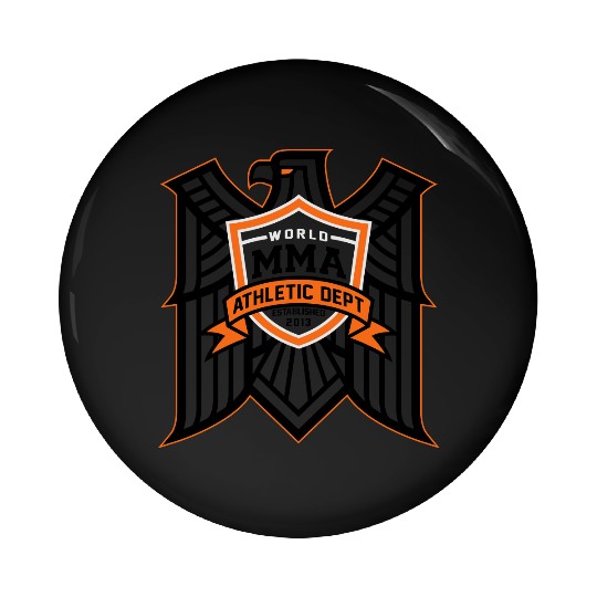 hawk crest mma Pin Buttons