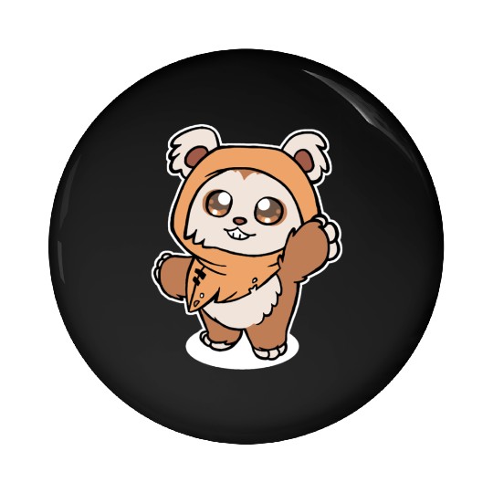 Baby Ewok Pin Buttons