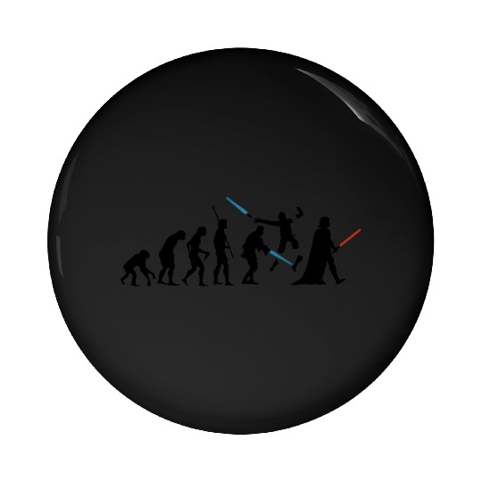 Evolution of Darth Vader Pin Buttons