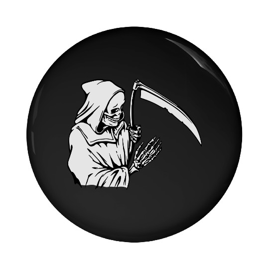 Grim Reaper Pin Buttons