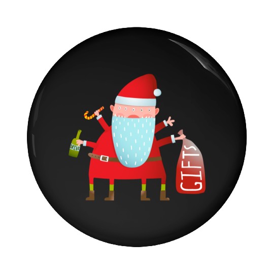 Santa Claus Pin Buttons