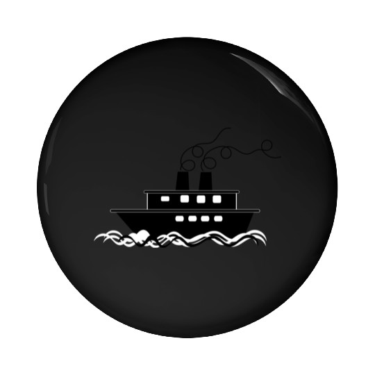 ship boat canoe sailboat submarine yacht anchor136 Pin Buttons