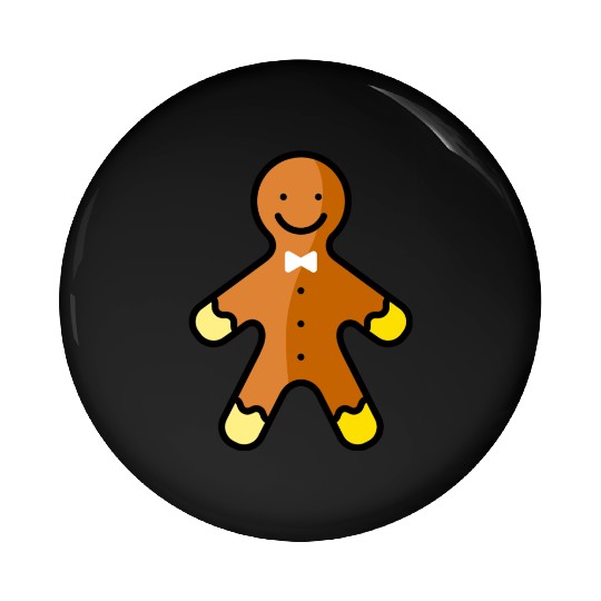 Gingerbread man Pin Buttons