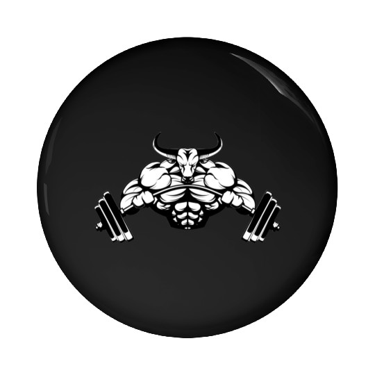 gym ripped Pin Buttons