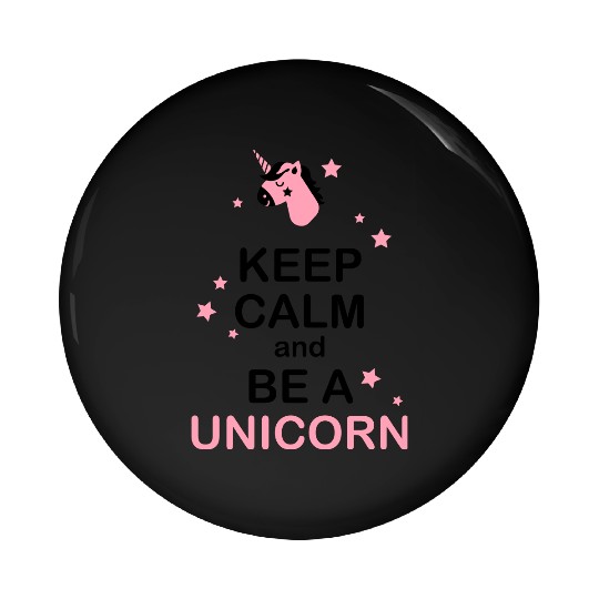 keep calm unicorn Pin Buttons