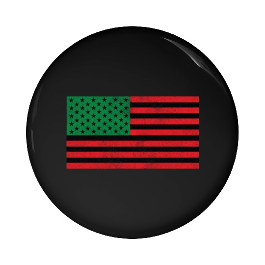 African American Flag Pin Buttons