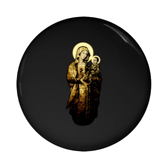Our Virgin Mother (and Son) Pin Buttons