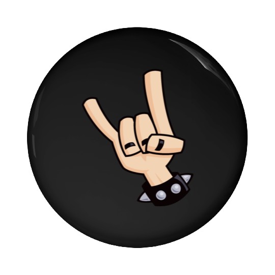 Devil Horns Pin Buttons