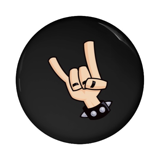 Devil Horns Pin Buttons