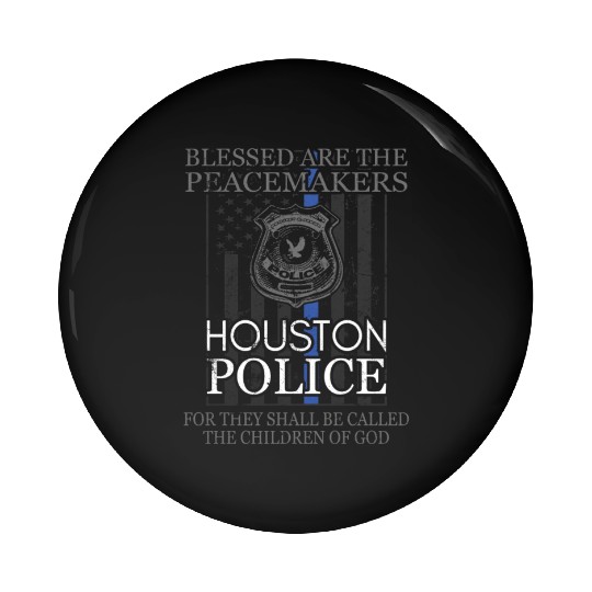 Houston Police Support Saint Michael Police Officer Prayer Pin Buttons
