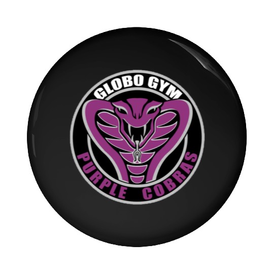 Globo Gym Purple Cobras Pin Buttons