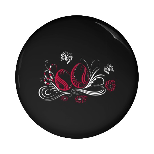 Calligraphy Easter Design with eggs and flowers. Pin Buttons
