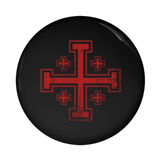 Crusader Cross Knights Templar Pin Buttons