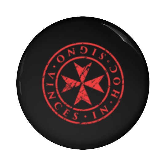 Knights Templar Maltese Cross Pin Buttons