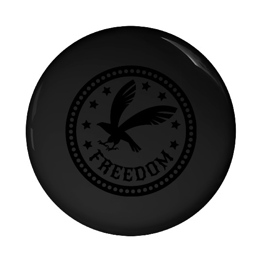 Emblem eagle and freedom Pin Buttons