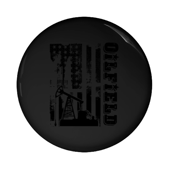 Oilfield Pin Buttons - Oilfield Flag Pin Buttons