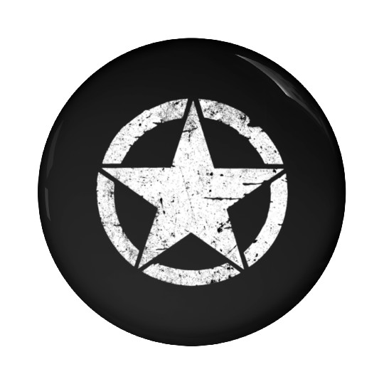 Vintage US Army White Stars Pin Buttons