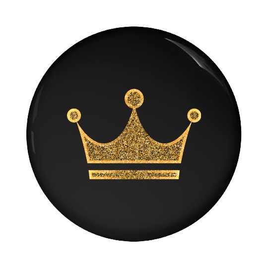 Vip golden crown monarch king vector image rap art Pin Buttons
