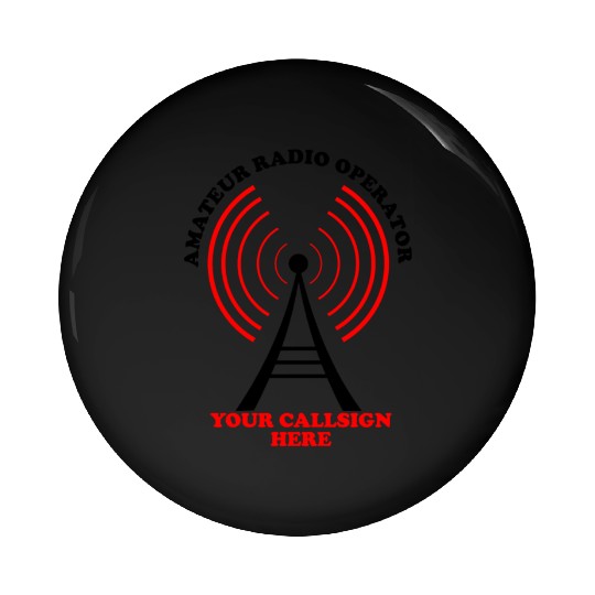 amateur ham radio callsign antenna Pin Buttons