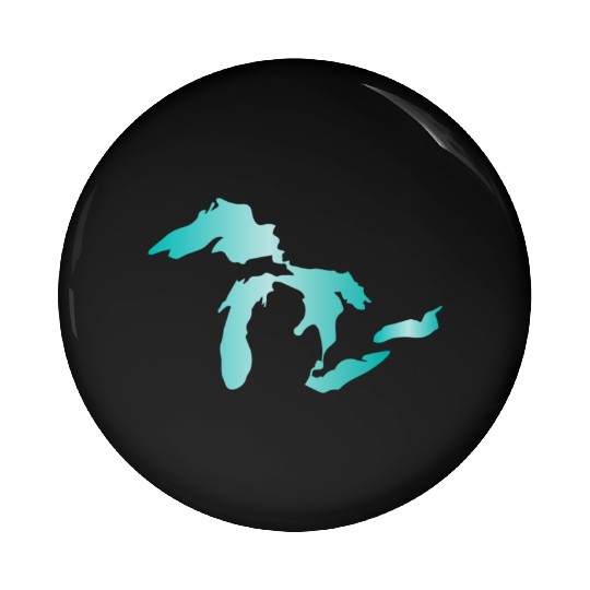 Great Lakes Aqua Pin Buttons