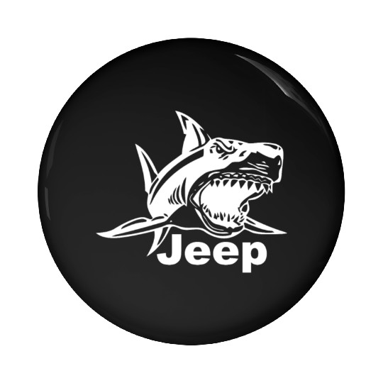 Jeep Great White Shark Pin Buttons