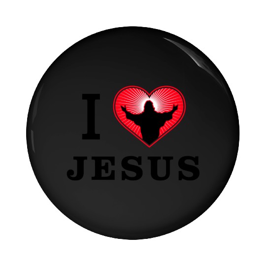 I Love Jesus Pin Buttons