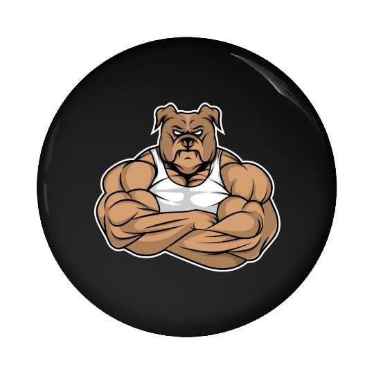 Dog Canine Pet Bulldog Pitbull Doberman Pug Gift I Pin Buttons