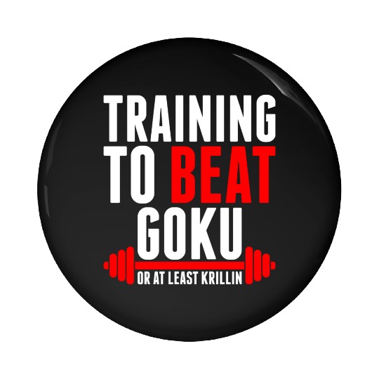 Training To Beat Goku Pin Buttons