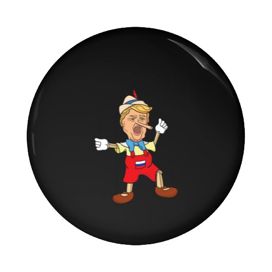 Trump Lying Pinocchio Pin Buttons