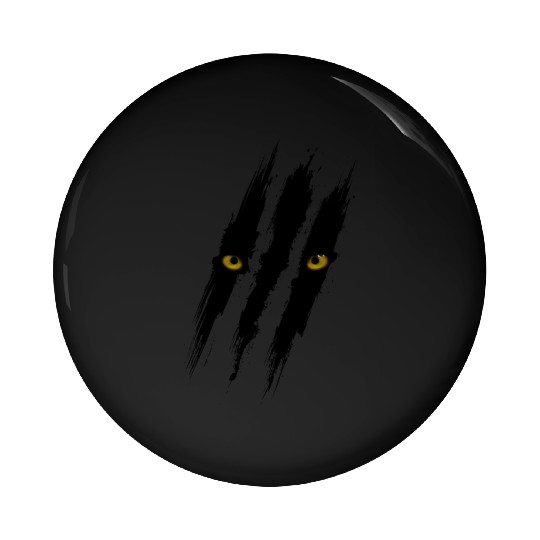 Black Panther Scratch Pin Buttons