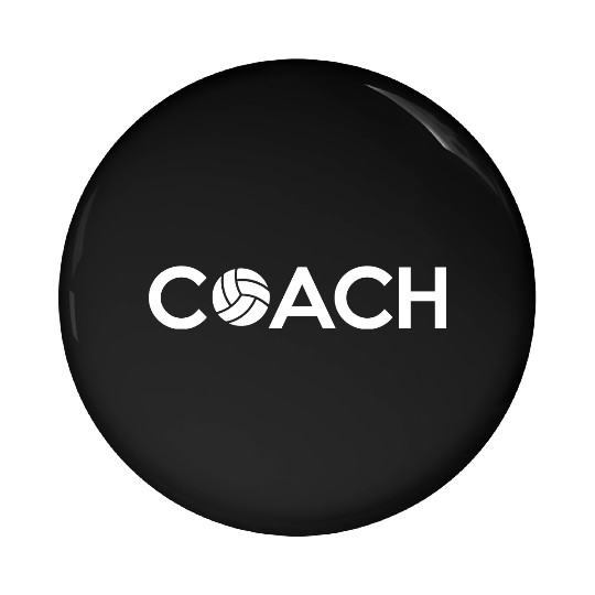 Volleyball Coach Pin Buttons