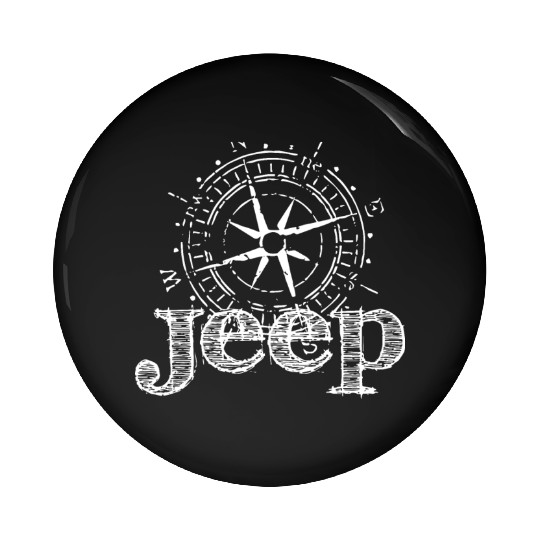 compass north south west east jeep Pin Buttons
