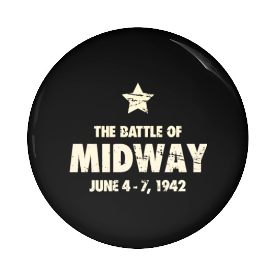 Battle Of Midway - World War 2 / WWII Pin Buttons