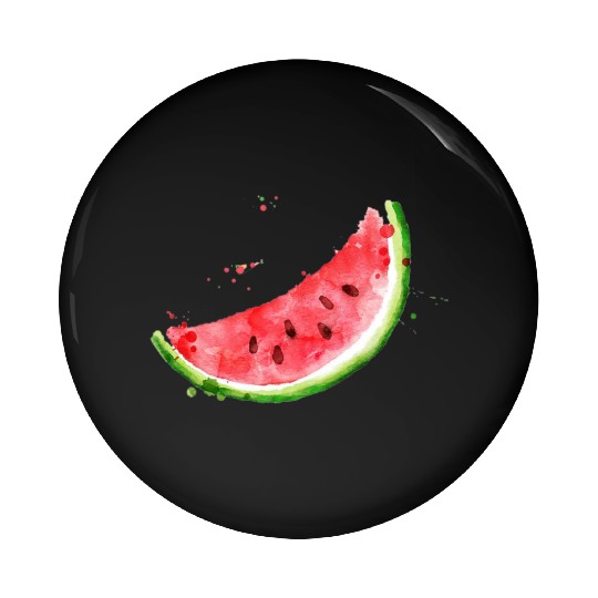 Image: Watercolor, Watermelon Pin Buttons