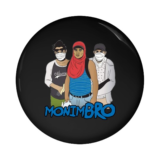 Monimbo Indigenous people of Nicaragua Pin Buttons