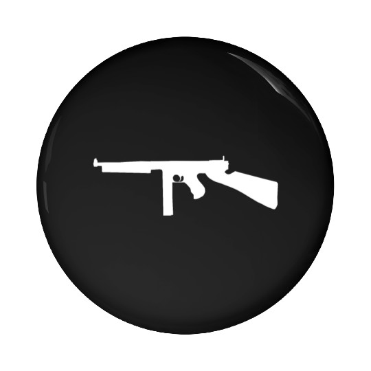 Thompson submachine gun gift Pin Buttons